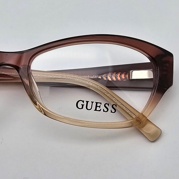 Guess GU2485-3 P42 Crystal Brown Fade Cat Eye Eyeglasses Frame w/ Flexhinge 54mm main image 6